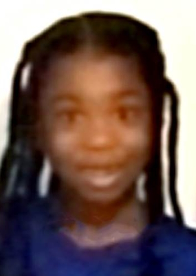 Thailynn Carter. Missing child with black hair, brown eyes, and braids.