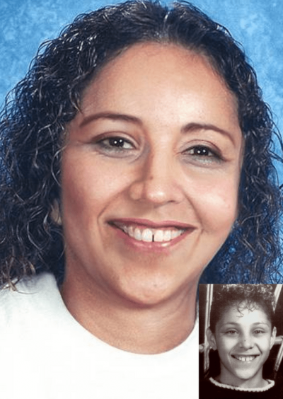 Monique Santiago. Missing child with long curly black hair and brown eyes.