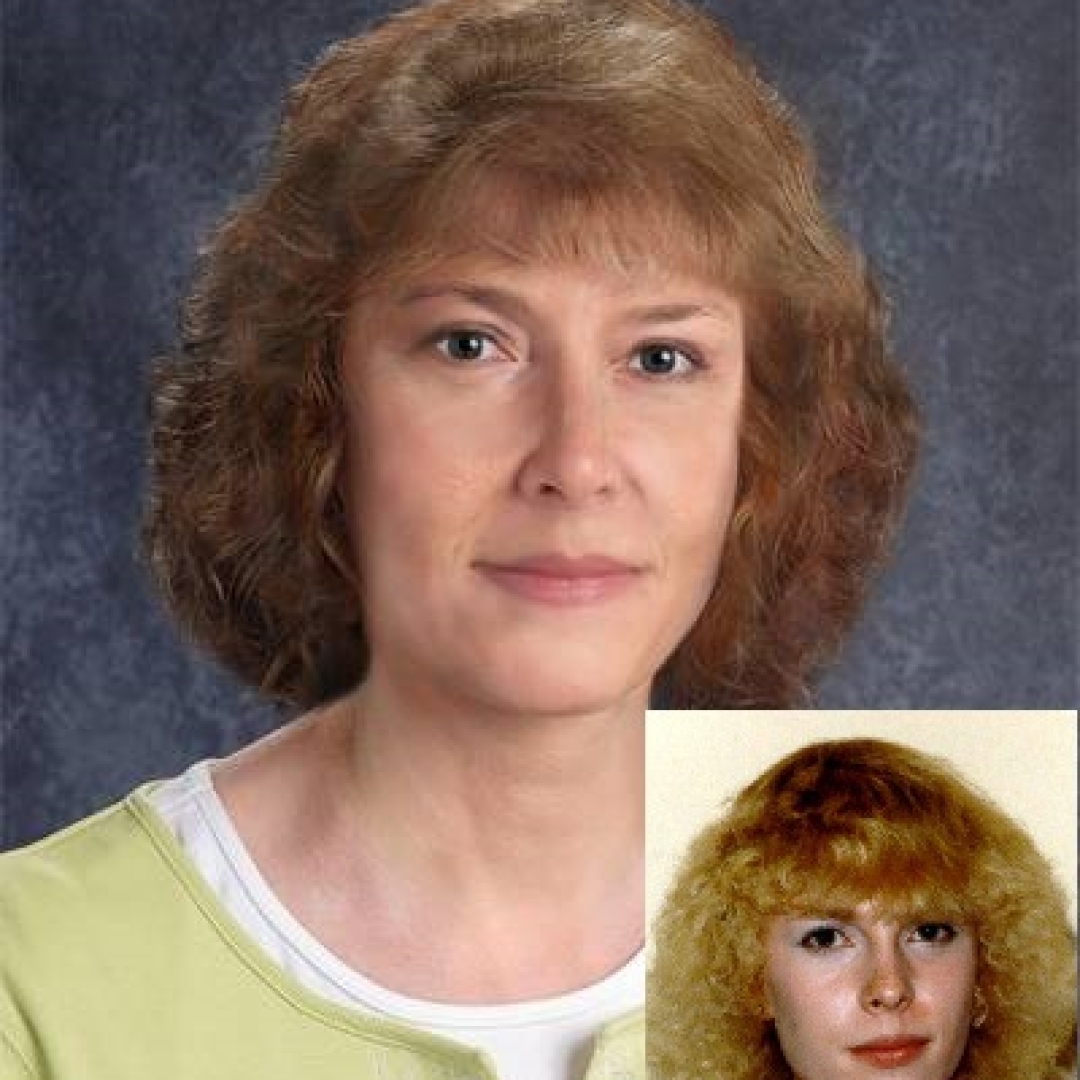 Jennifer Douglas. Missing woman with curly blonde hair and blue-green eyes.