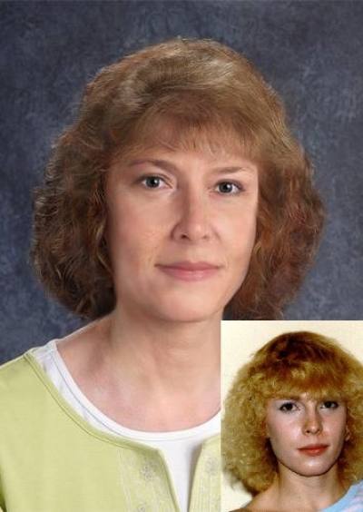 Jennifer Douglas. Missing woman with curly blonde hair and blue-green eyes.