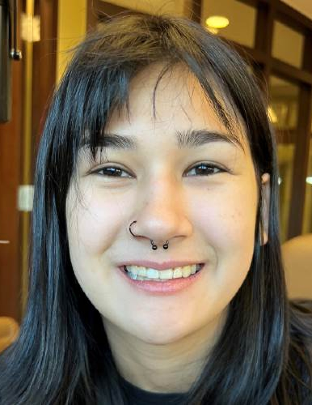 Ayla Reyes. Missing child with brown hair, brown eyes, a nostril piercing, and a septum piercing.